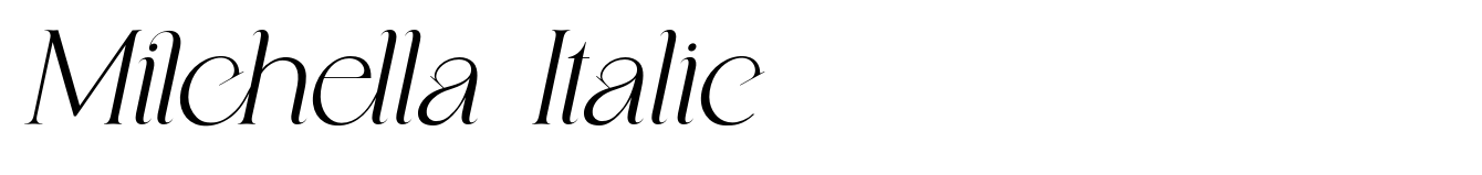 Milchella Italic